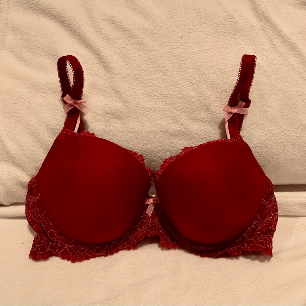 ❤️VS Dream Angels Satin & Lace Lined Demi Bra❤️